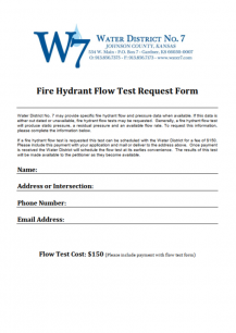 Fire Flow Test Request Form Thumbnail