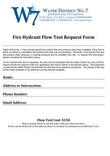 Fire Hydrant Flow Test Request Form - Image